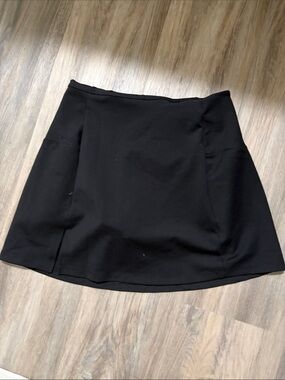 DSG Black Mini Skirt with Subtle A-Line Flare